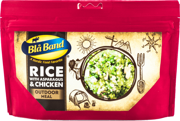 Blå Band | Rice With Asparagus & Chicken | Frysetørket mat | 143g