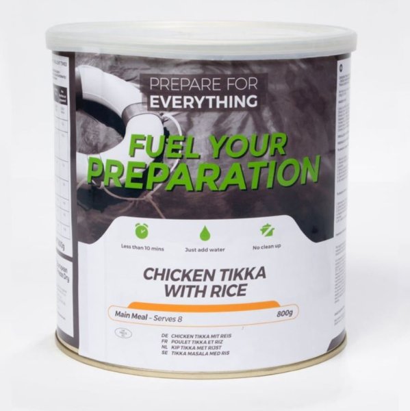 Fuel Your Preparation | Chicken Tikka mit Reis | Gefriergetrocknete Lebensmittel | 800g