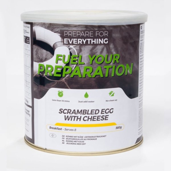 Fuel Your Preparation | Rührei mit Käse | Gefriergetrocknete Lebensmittel | 560g
