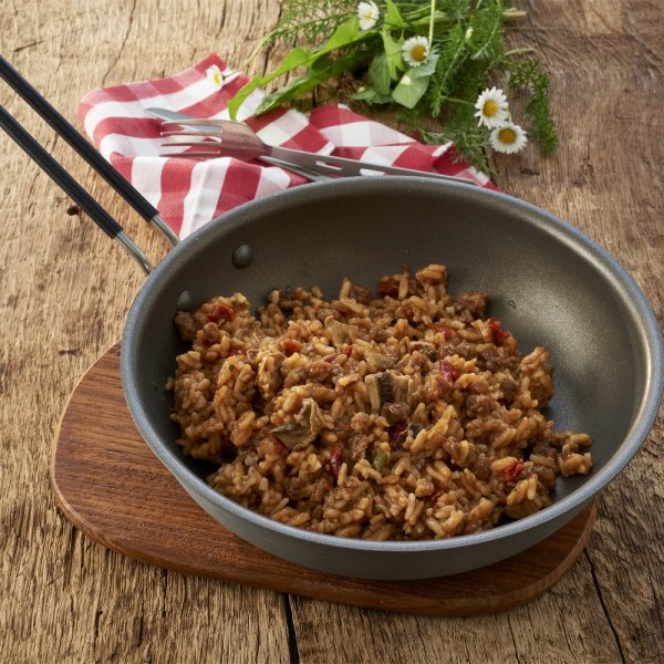 Emergency Food | Beef Stroganoff mit Reis | Gefriergetrocknete Lebensmittel | 750g