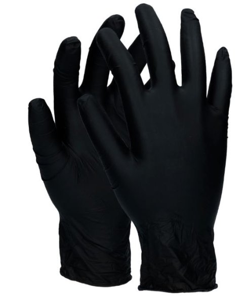 Nitrilhandskar Puderfri Large 200 st svarta