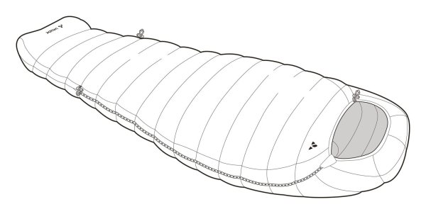 Vaude Rotstein 700 DWN - Schlafsack Frühjahr & Herbst