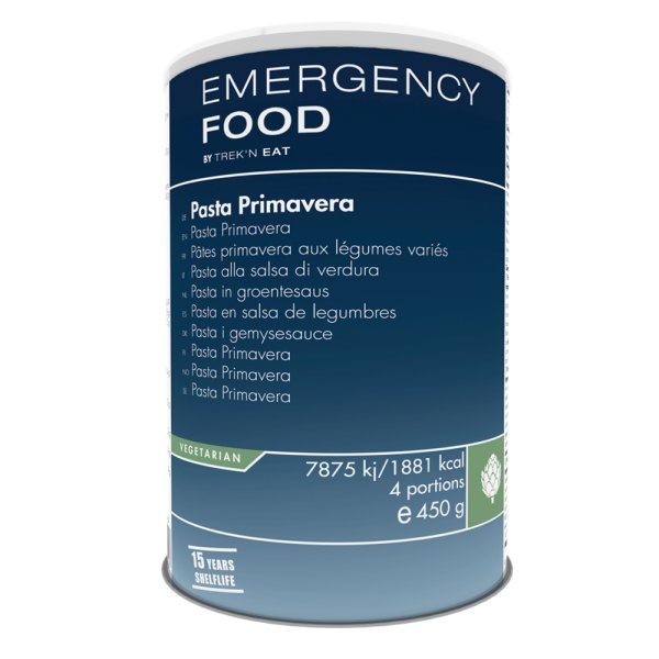 Emergency Food | Pasta Primavera | Gefriergetrocknete Lebensmittel | 450g