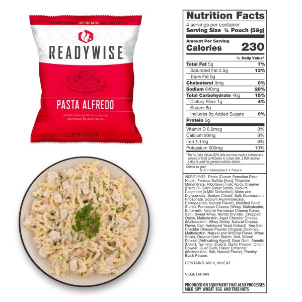 ReadyWise Food Supply | Gefriergetrocknete Lebensmittel | Mahlzeitenpaket | 6580g