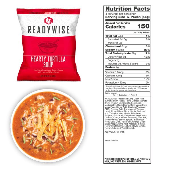 ReadyWise Food Supply | Gefriergetrocknete Lebensmittel | Mahlzeitenpaket | 6580g