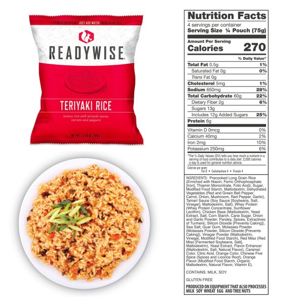 ReadyWise Food Supply | Gefriergetrocknete Lebensmittel | Mahlzeitenpaket | 6580g