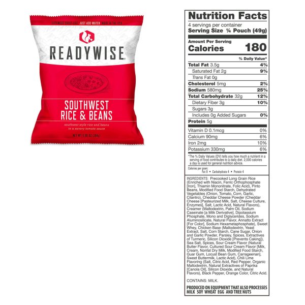 ReadyWise Entree Bucket | Gefriergetrocknete Nahrung | Mahlzeitenpaket | 3360g