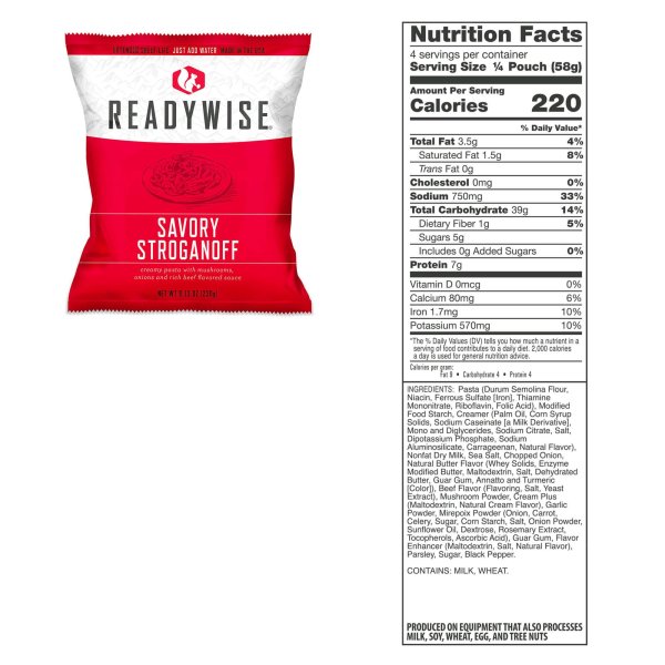 ReadyWise Entree Bucket | Gefriergetrocknete Nahrung | Mahlzeitenpaket | 3360g