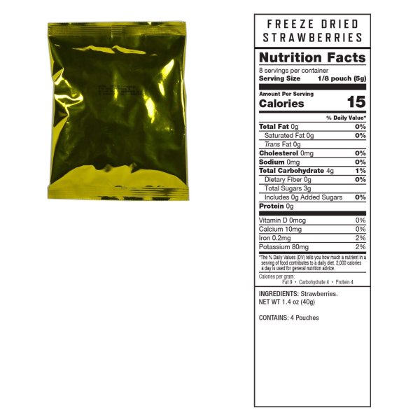 ReadyWise 120 Portionen gefriergetrocknete Früchte Eimer | Gefriergetrocknete Lebensmittel | Mahlzeitenpaket | 848g