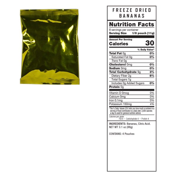 ReadyWise 120 Portionen gefriergetrocknete Früchte Eimer | Gefriergetrocknete Lebensmittel | Mahlzeitenpaket | 848g