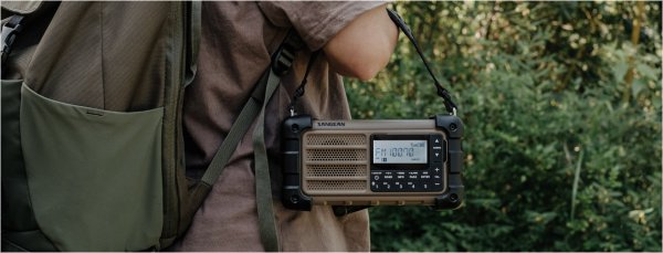 Sangean MMR99 Desert Tan | Kurbelradio mit Powerbank 