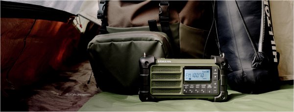 Sangean MMR99 Grün | Kurbelradio mit Powerbank 