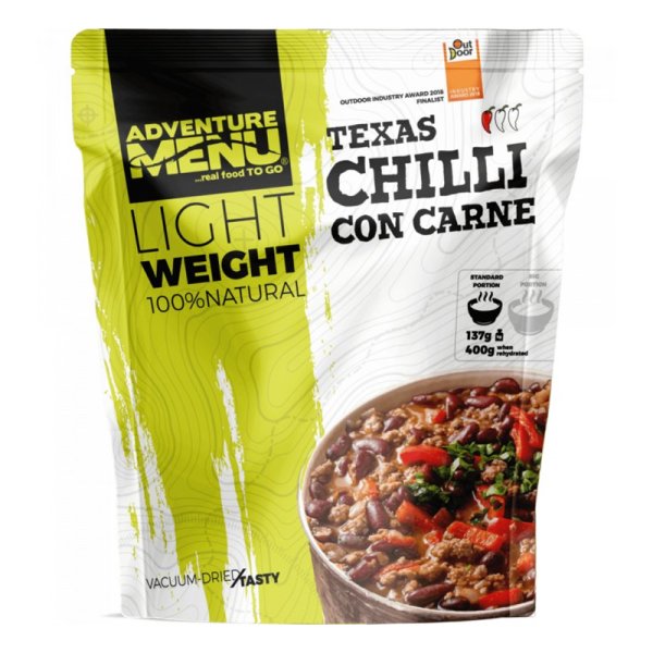 Adventure Menu | Chili con carne Große Portion | Gefriergetrocknete Lebensmittel | 157g