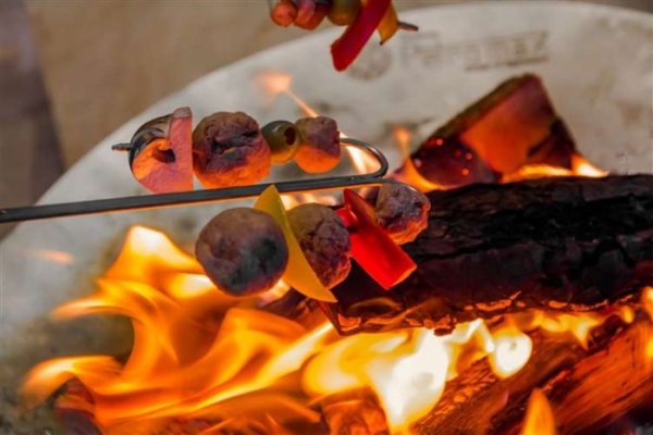 Petromax Lagerfeuerspieß gebogen