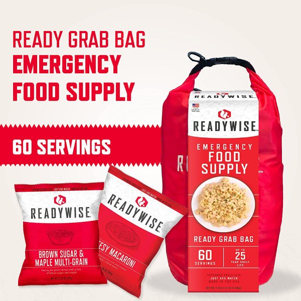 ReadyWise 60 Serving Drybag | Gefriergetrocknete Nahrung | Mahlzeitenpaket | 3360g