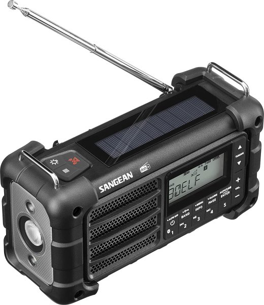 Sangean MMR99 DAB Schwarz | Kurbelradio mit Powerbank