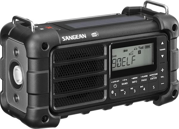 Sangean MMR99 DAB Schwarz | Kurbelradio mit Powerbank