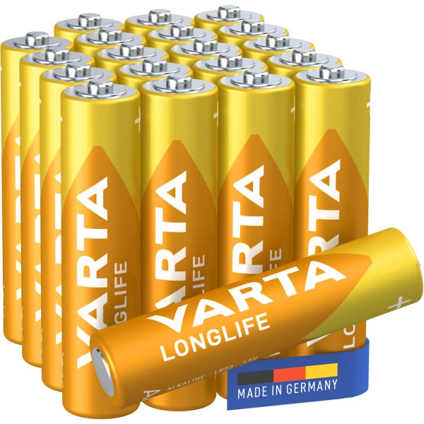  Varta Longlife AAA-Batterie 20er-Pack