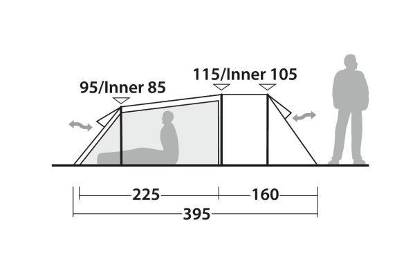 Robens Nordic Lynx 3 | Zelt | 3 Personen
