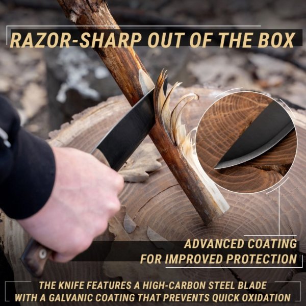BeaverCraft Bushcraft Knife BSH3