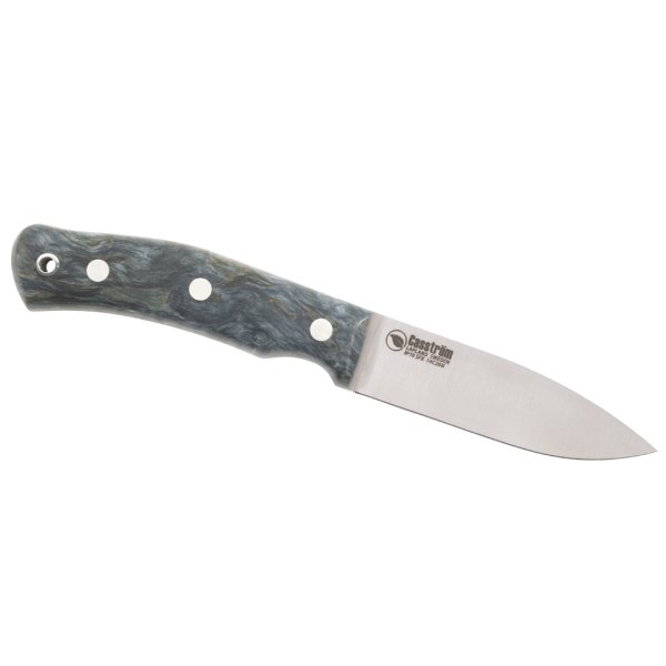 Casström No.10 Swedish Forest Knife, Stabiliserad masur Ocean, Rostfritt, Kydex