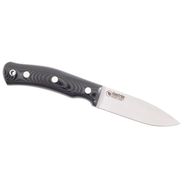 Casström No.10 Schwedisches Waldmesser, Schwarzes Micarta, Rostfrei, Kydex