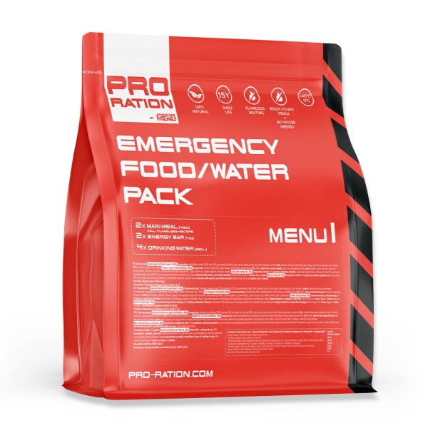 Pro Ration | Emergency Food/Water Pack Menu IV | MRE | 2200g