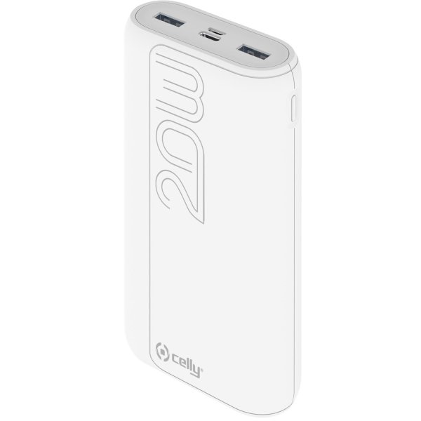 Celly Portable PowerBank 20000 mAh Weiß