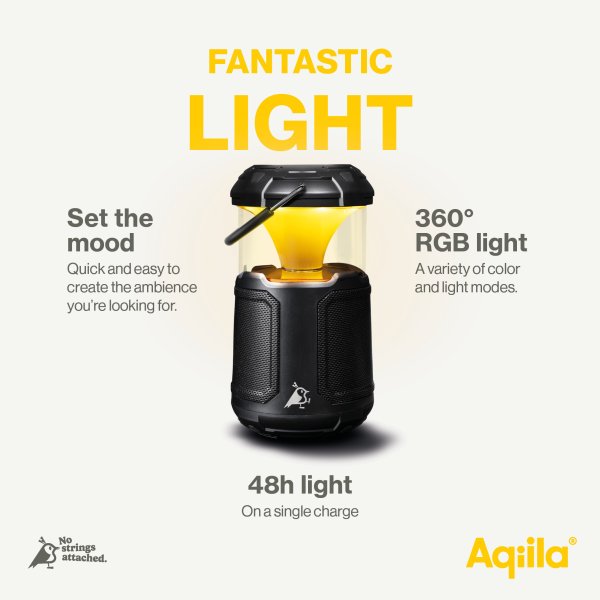 Aqiila Soundbird B10 | Högtalare med lampa och Powerbank