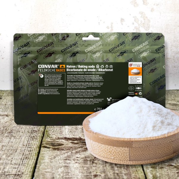 Convar Emergency Food | Basic Bakpulver | Frystorkad mat | 750g
