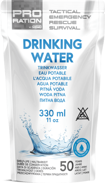 Pro Ration | Emergency Water Box | 50 Jahre Haltbarkeit | 15500g
