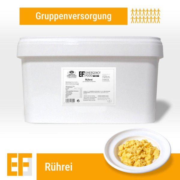 Convar Notfallnahrung | Rührei | Gefriergetrocknete Lebensmittel | Mahlzeitenpaket | 4000g