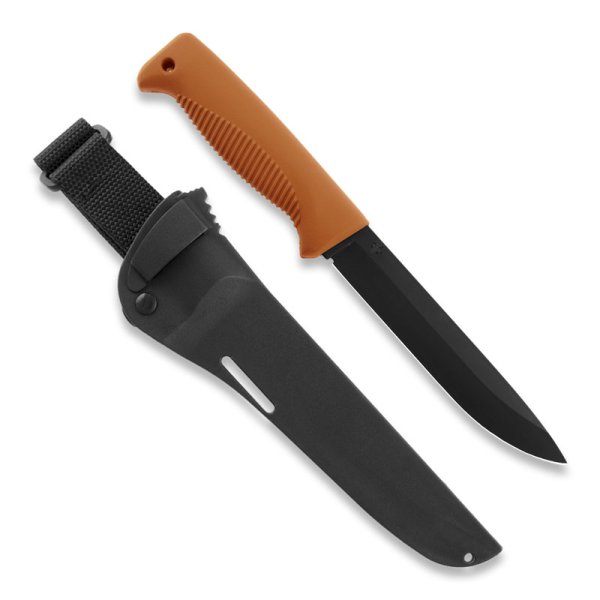 Peltonen M95 Ranger Puukko | PTFEschwarz | TPEorange | Kompositschwarz