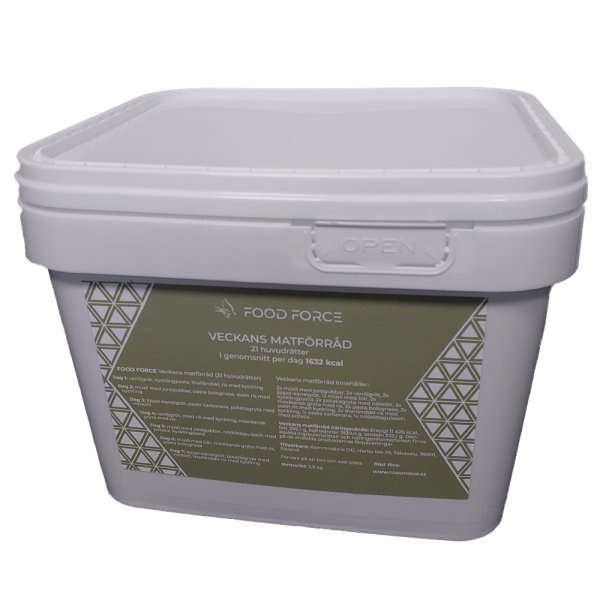 Food Force | One Week Bucket | Gefriergetrocknete Lebensmittel
