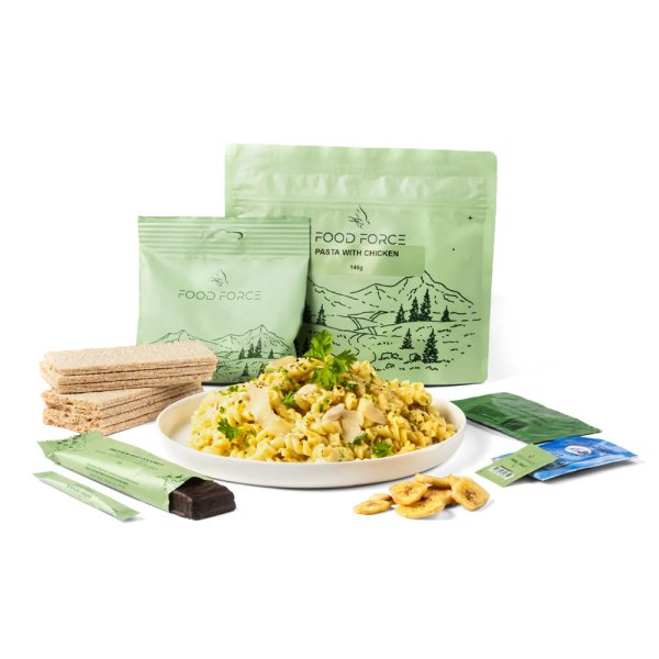 Food Force | Pasta with Chicken Main Meal | Frystorkad mat | 313g