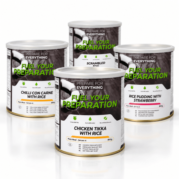 Fuel Your Preparation | Gefriergetrocknete Lebensmittel | Glutenfrei | Mahlzeitenpaket | 2800g