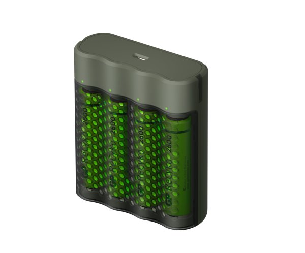 GP ReCyko Batterieladegerät | Inklusive Batterien