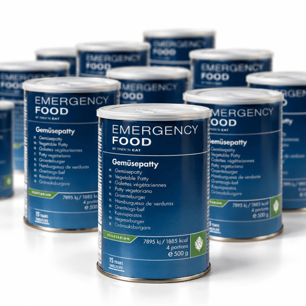 Katadyn Emergency Food | Gefriergetrocknete Lebensmittel | Vegetarisch | Mahlzeitenpaket | 13 650 g