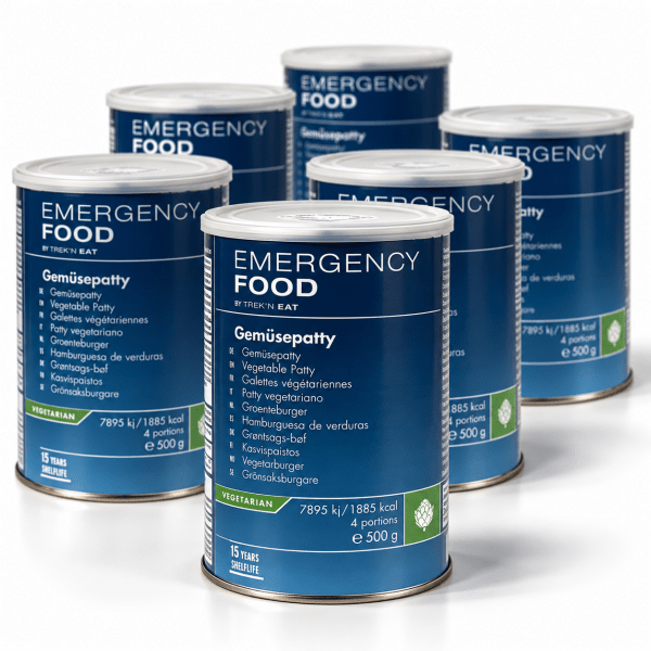 Katadyn Emergency Food | Gefriergetrocknete Lebensmittel | Vegetarisch | Mahlzeitenpaket | 3800g
