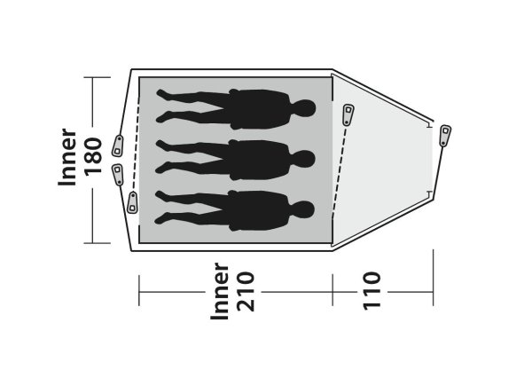 Outwell Cloud 3 | Zelt | 3 Personen