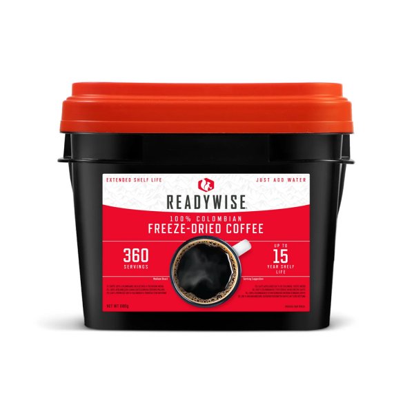 Readywise Coffee | 360 Portionen | Lange Haltbarkeit | 680g