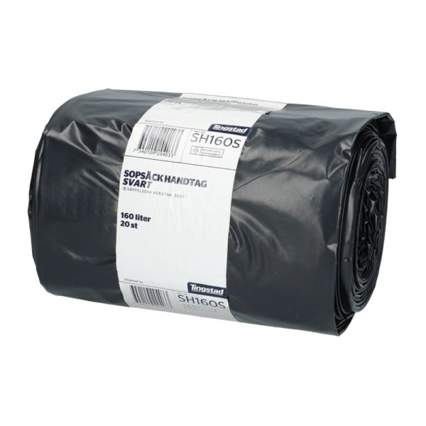 Müllsackgriff 160L Schwarz (20Stk)