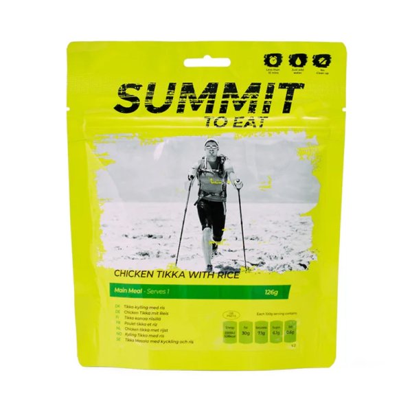 Summit To Eat | Chicken Tikka mit Reis | Gefriergetrocknete Nahrung | 126g
