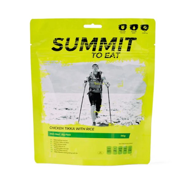 Summit To Eat | Chicken Tikka mit Reis | Gefriergetrocknete Nahrung | 190g